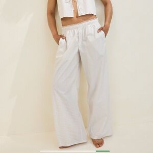 Aerie poplin lounge trouser